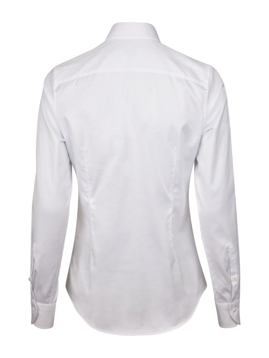 Stenstrøms Illy bluse med volanger Hvit - ZhosLaila