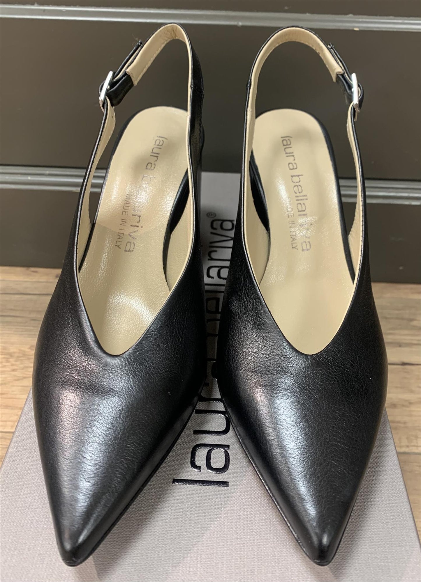Laura Bellariva Tropic Slingback sko Sorte - ZhosLaila