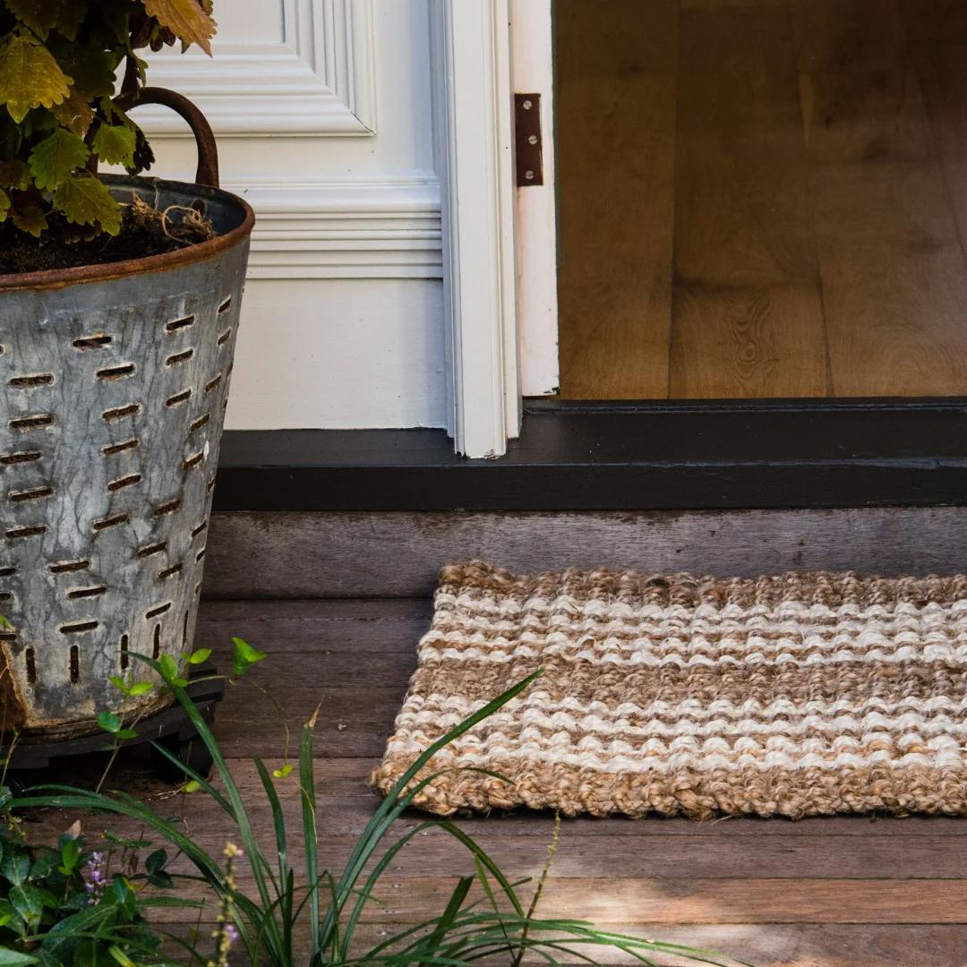 Osbourne Stripe natur dørmatte 60 x 90cm