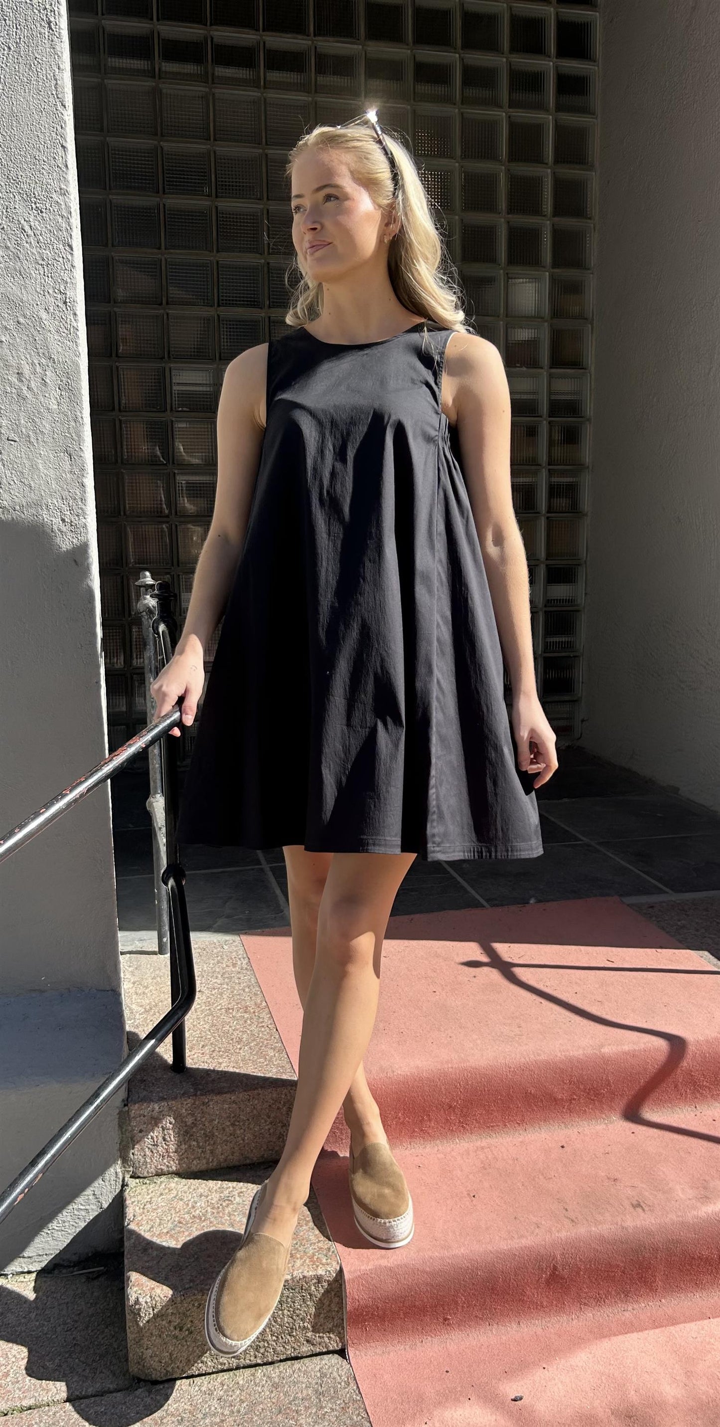 Max Mara Beachwear Campale Poplin A-line dress Sort - ZhosLaila