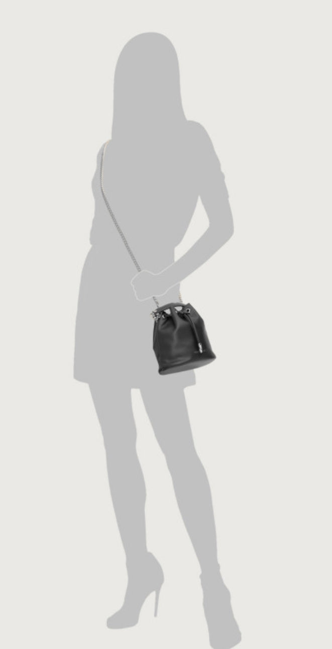 Orciani Nest Soft mini bøtteveske i skinn Sort - ZhosLaila