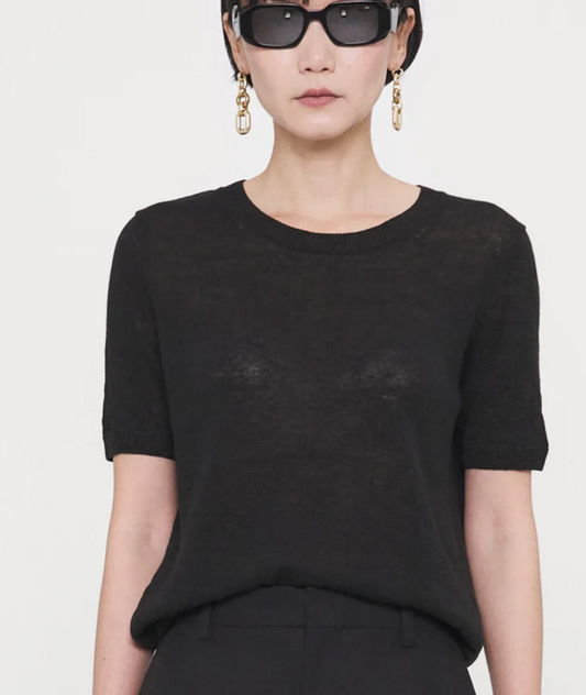 Max Mara Weekend Pancone Genser i lingarn Sort - ZhosLaila