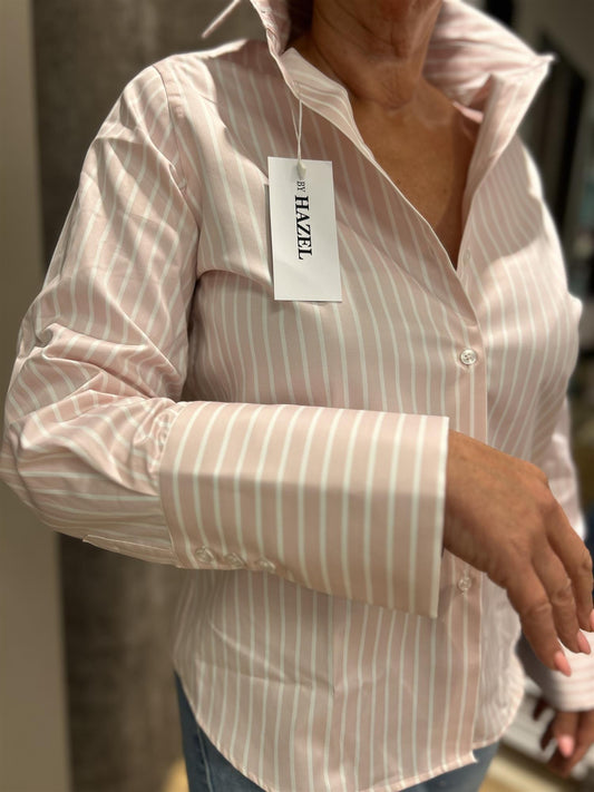 Hazel Maya rosa stripes skjorte - ZhosLaila