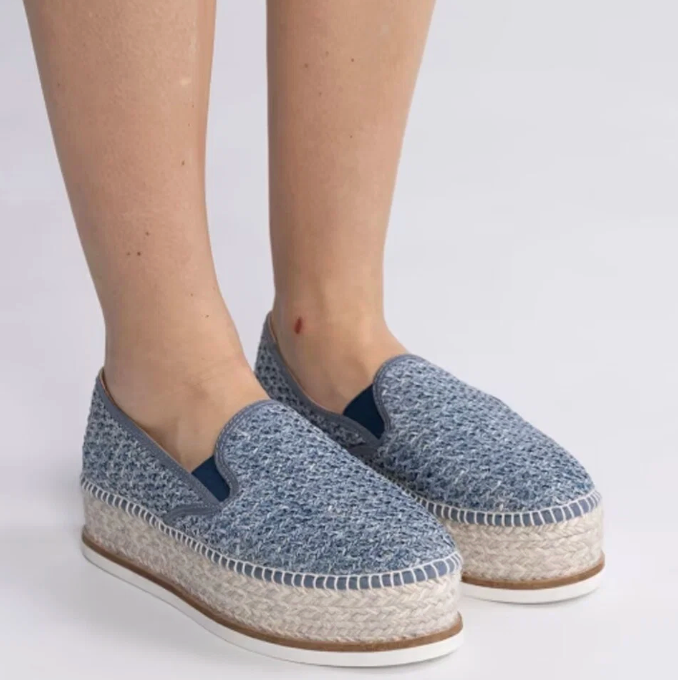 Gaimo Espadrillos Marino med jute og skinn