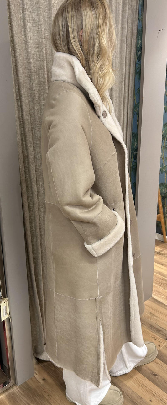 Kåpe lam Muton Beige - ZhosLaila