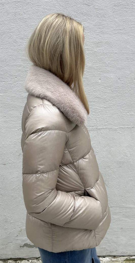 Herno Chantilly jakke Lys Beige - ZhosLaila