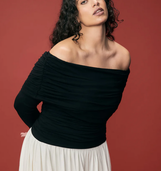 Viveh Plum topp Sort - ZhosLaila