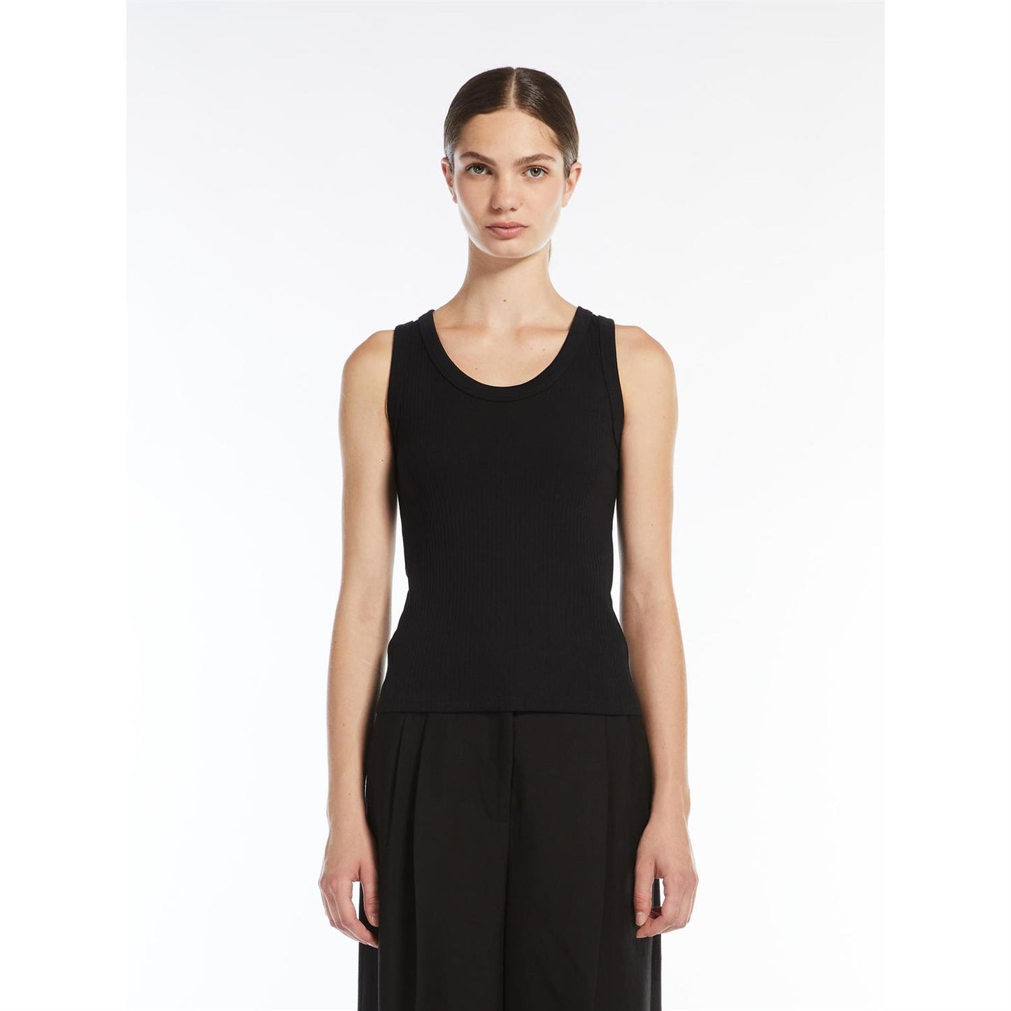 Max Mara Weekend Topp i økologisk bomull Sort - ZhosLaila