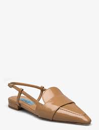 A pair Pointed Sling Back sko Beige - ZhosLaila