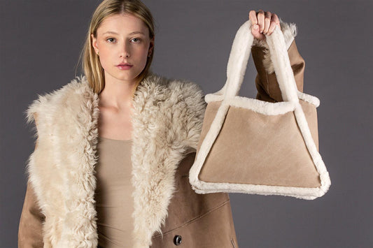 Møller Pels Pels veske Off-White - ZhosLaila