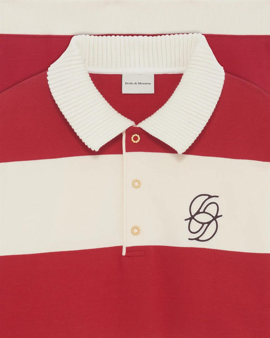 Drôle de Monsieur Le Polo Rayures Rød