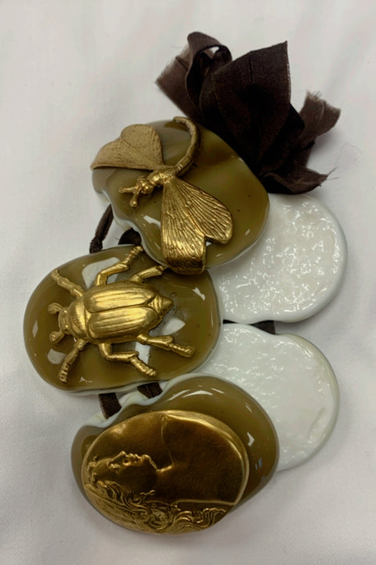 Armbånd med 5 stener ovale - ZhosLaila