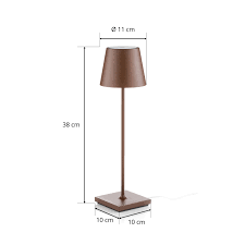 Poldina bordlampe Rustfarget