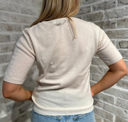 Dear Dharma Marthe Tee Off-White - ZhosLaila