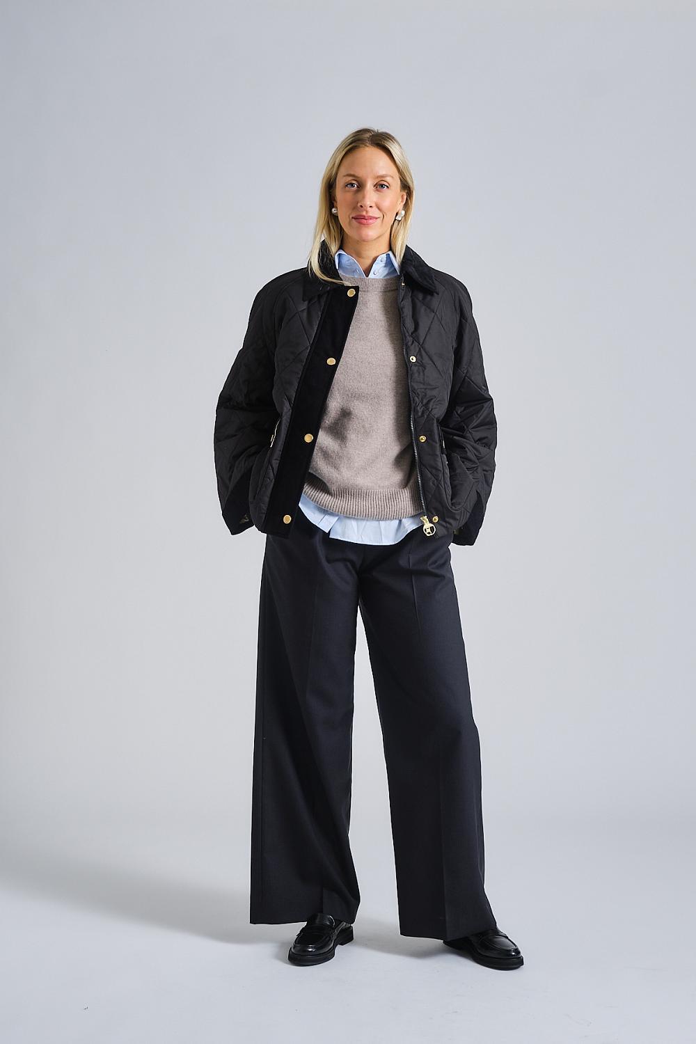 Barbour Kilnwick vattert jakke Sort