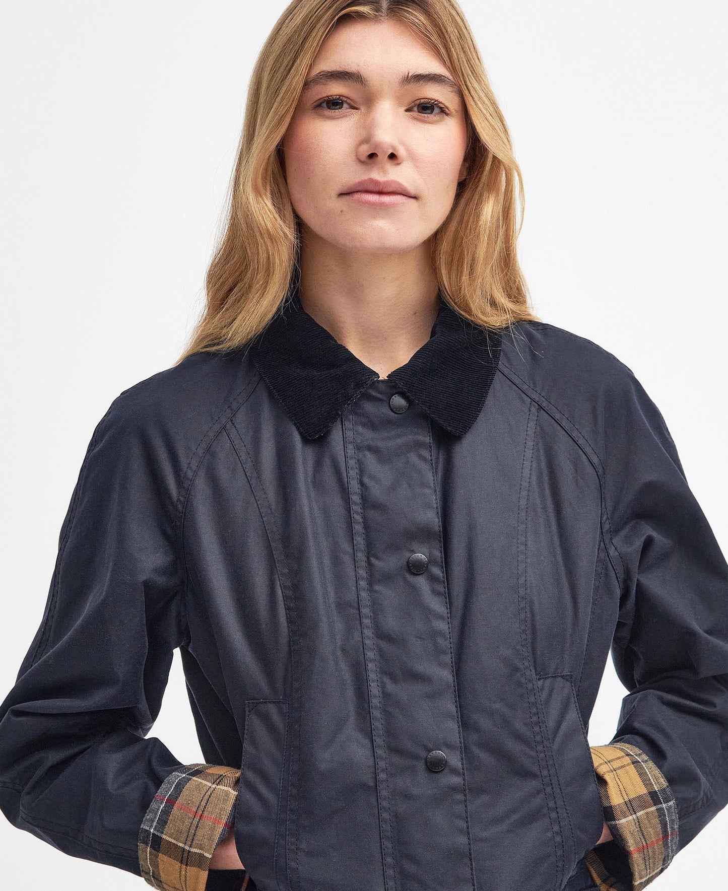 Barbour Beadnell® vokset jakke Blå - ZhosLaila
