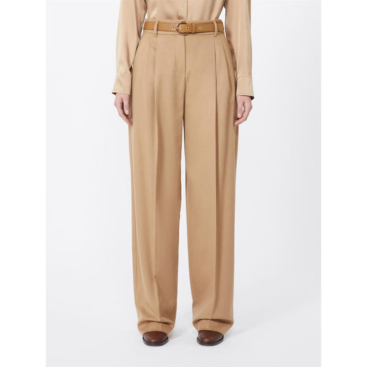 Max Mara Paride Flagrende bukser i ren ull Camel - ZhosLaila