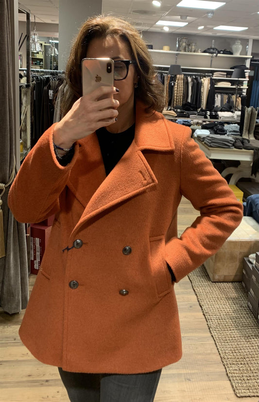 Icons Lammeull jakke Oransje - ZhosLaila