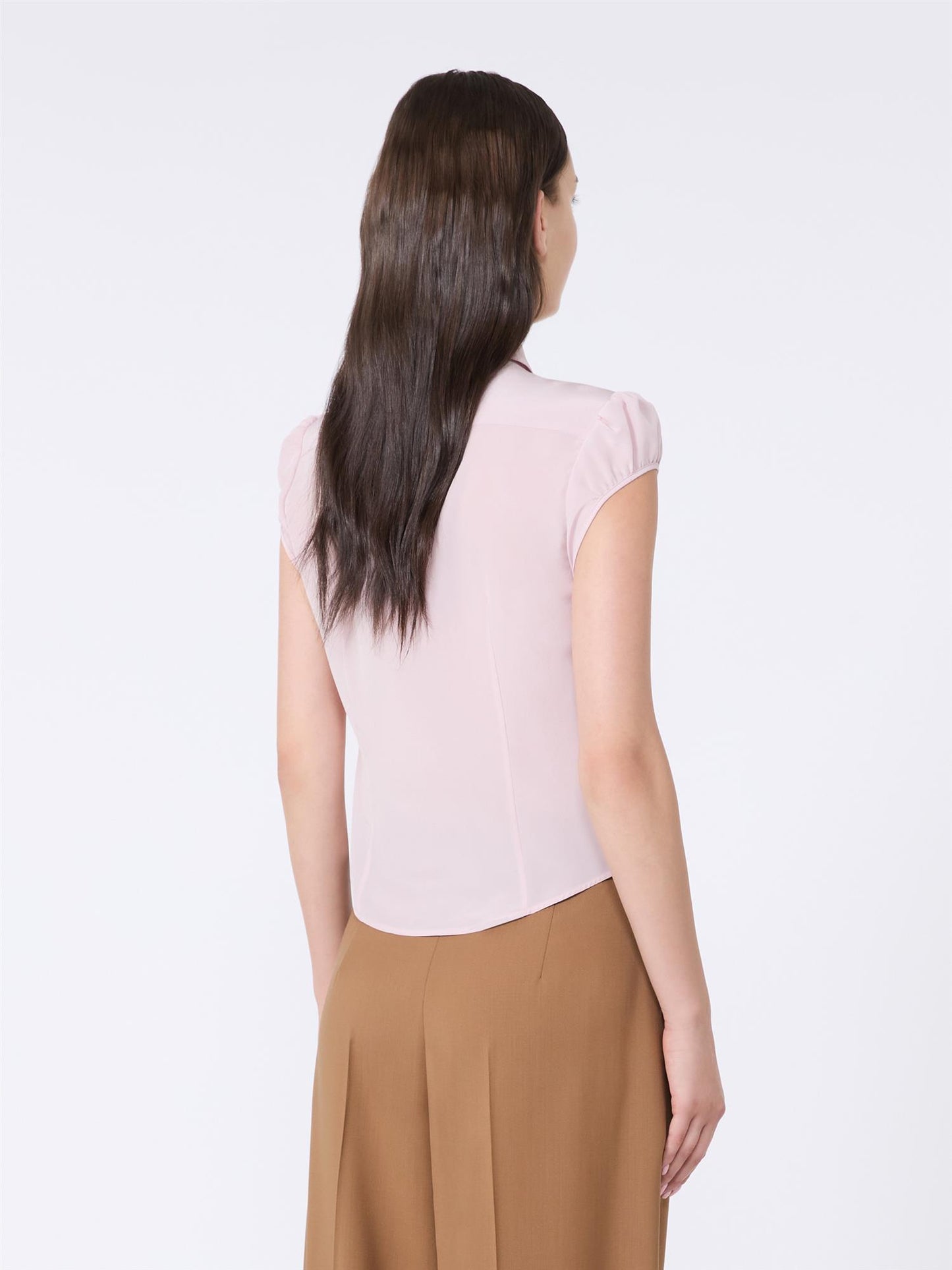 Max Mara Skipper Vasket silkeskjorte Rosa