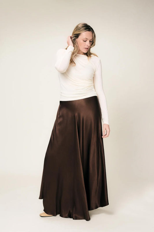 Viveh Hazel omslagskjørt Brun - ZhosLaila