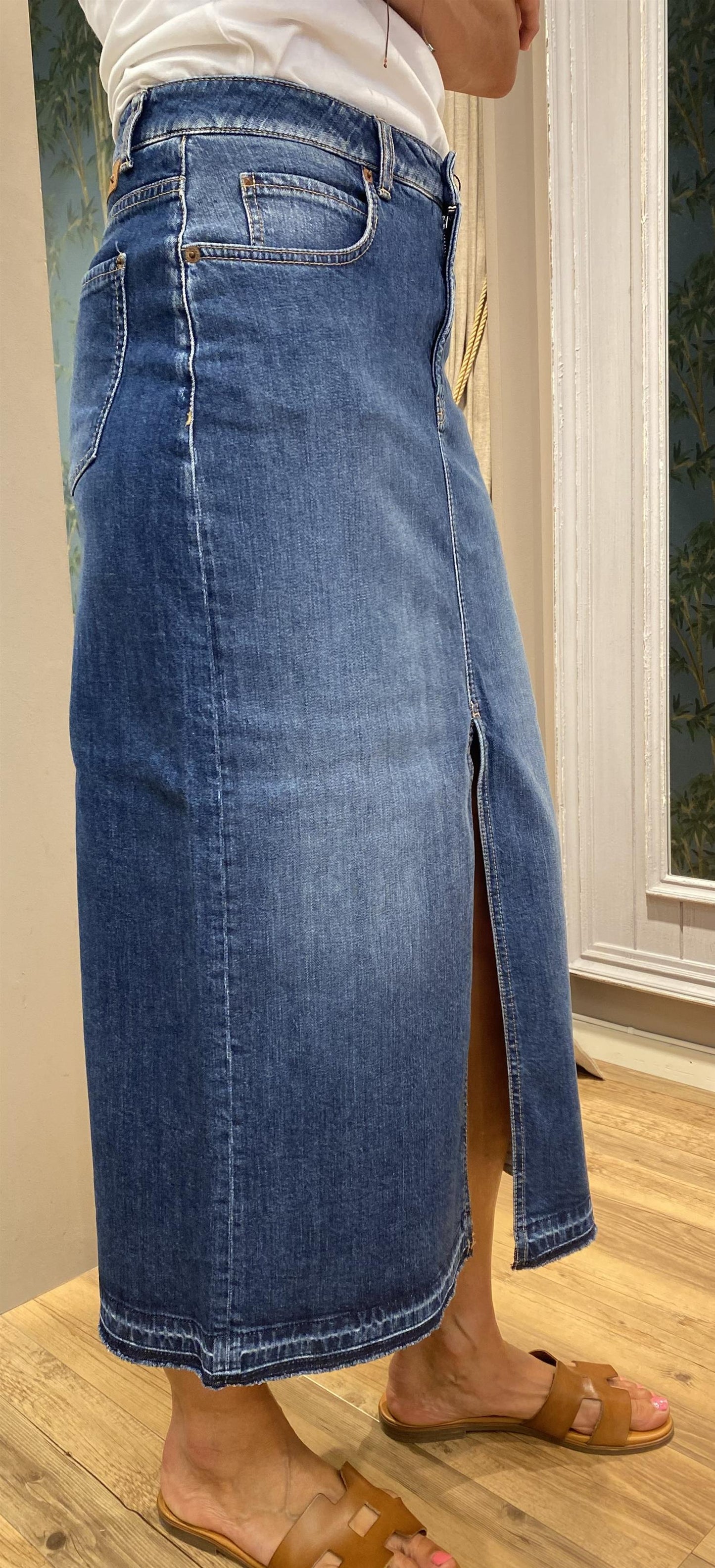 Cambio Hailey Denim skjørt - ZhosLaila