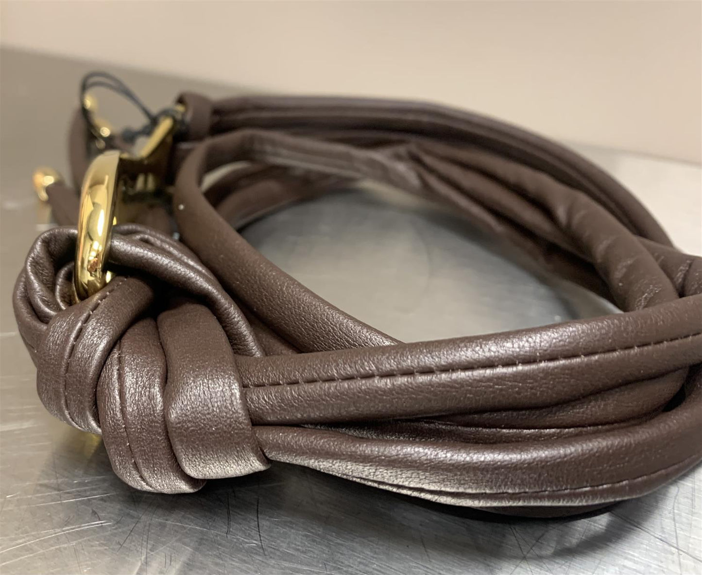 Orciani Nappa B knytet skinnbelte 1,3cm Brun - ZhosLaila