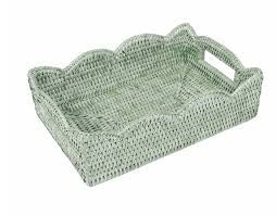 Caspari Rattan serviettholdere Grønn 30cm - ZhosLaila