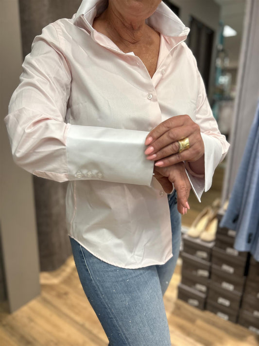 Hazel Maya Wide Cuff skjorte Rosa - ZhosLaila