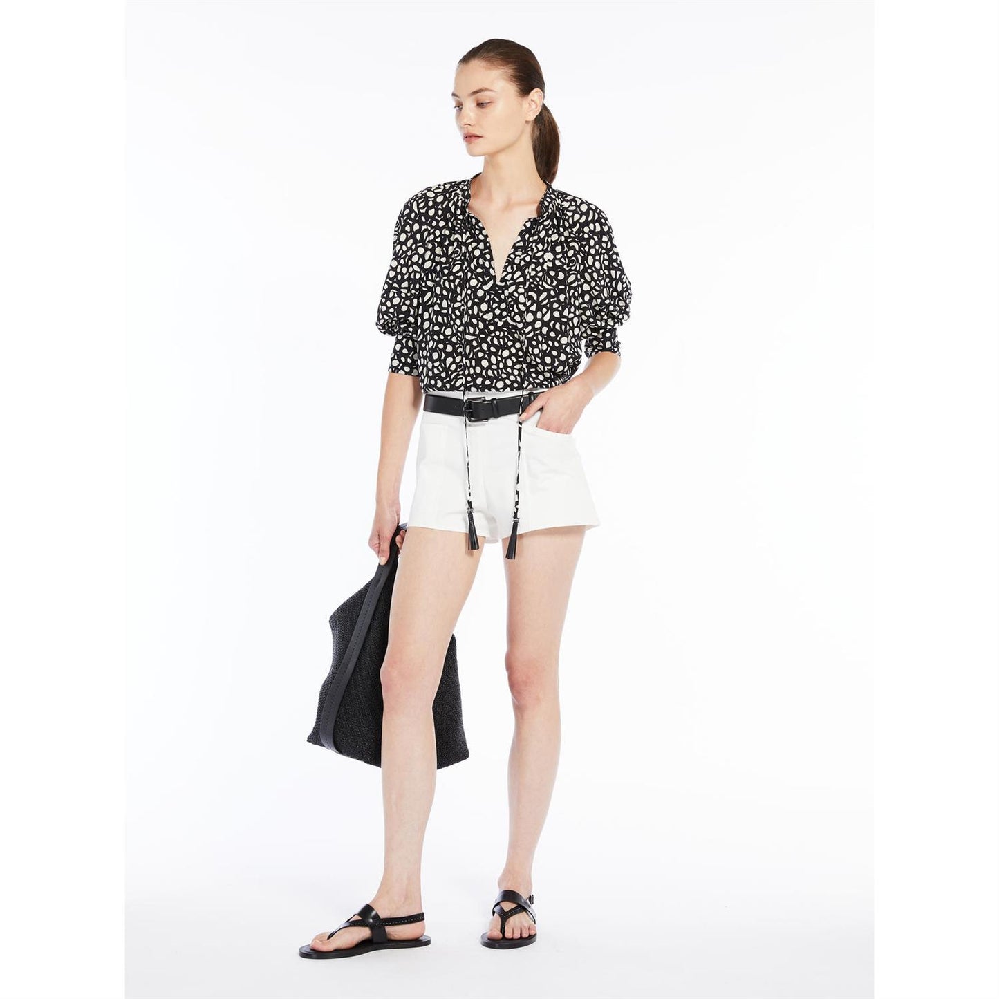 Max Mara Emy Bluse Sort - ZhosLaila