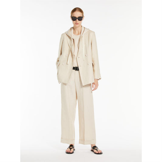 S Max Mara Zuai Jakke Off-white - ZhosLaila