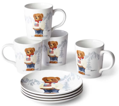 PRL tallerken Heaven Flag Bear Ø:19cm - ZhosLaila