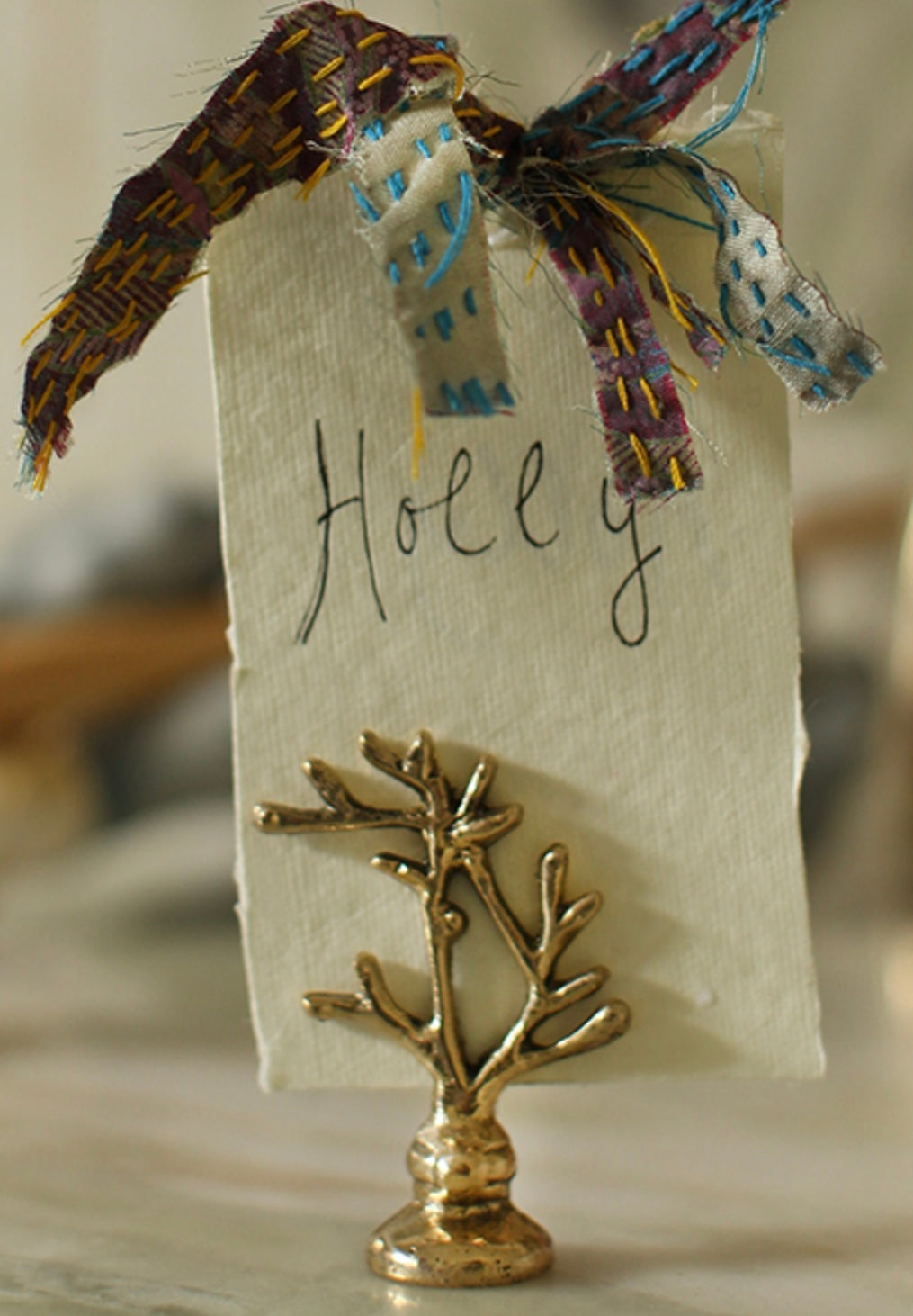 Doing Goods Marie Coral bordkortholder H:6cm - ZhosLaila