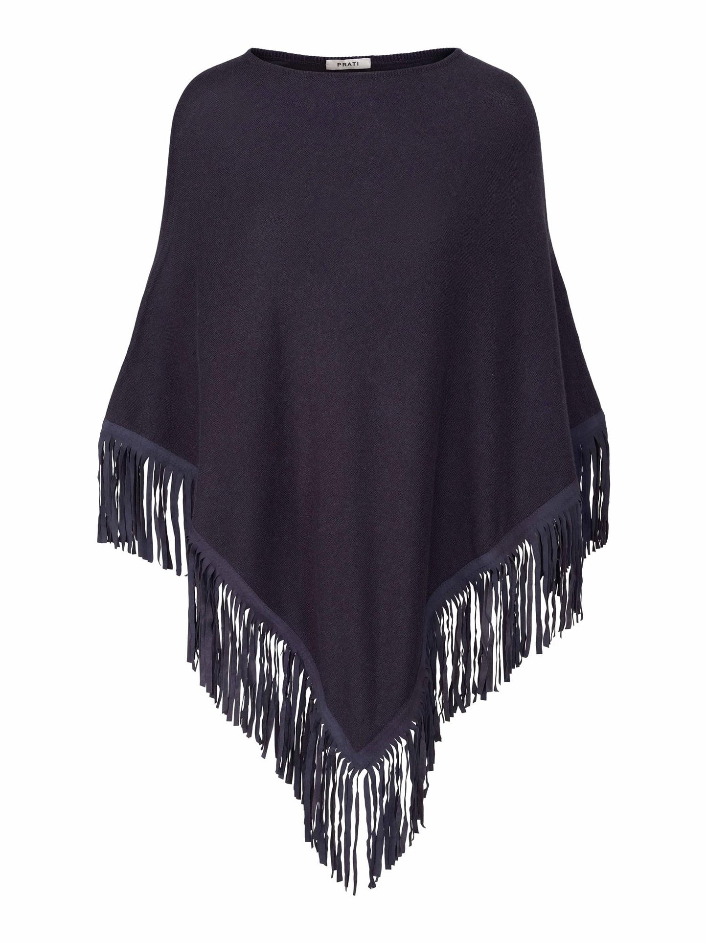 Prati Cashmere poncho Mørk Blå - ZhosLaila