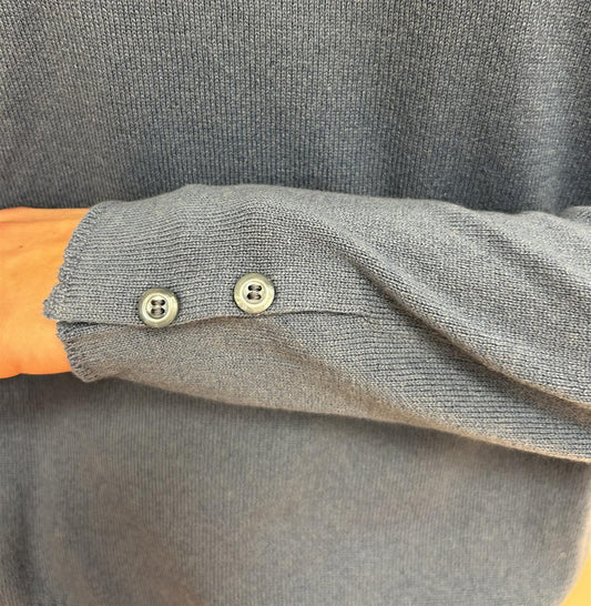 Cashmere pullover blå - ZhosLaila