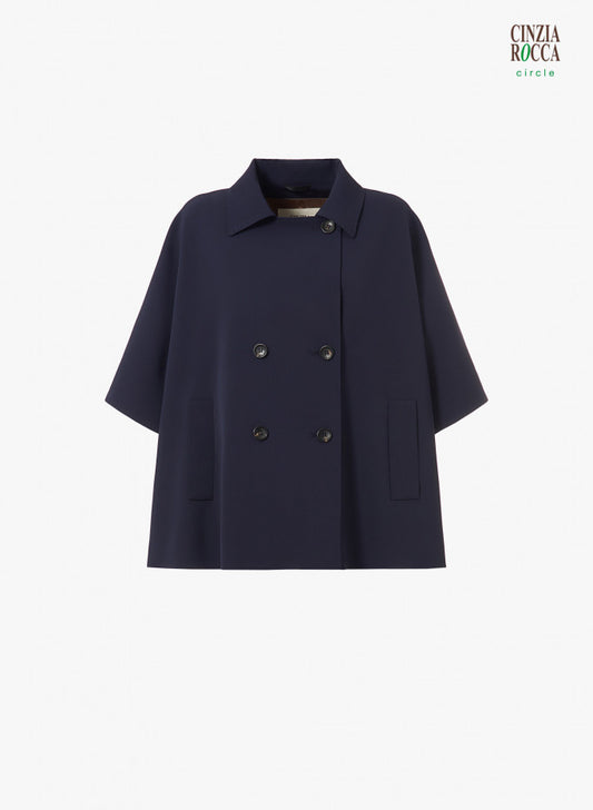 Icon Cape Navy Jakke Blå - ZhosLaila