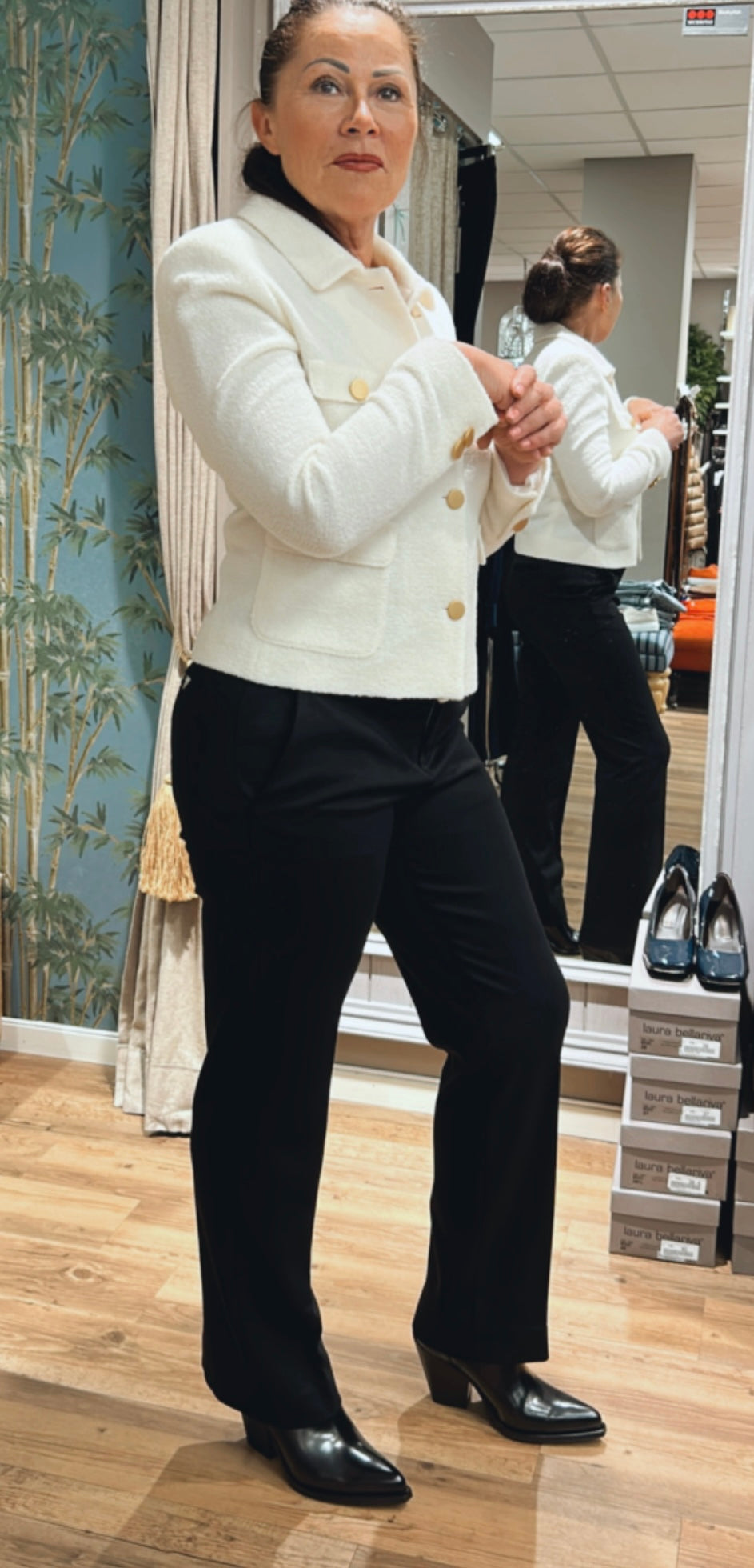 Meli Sort Klassisk Dressbukse - ZhosLaila