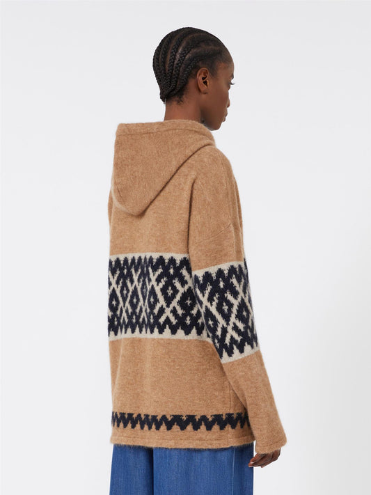 Max Mara Ivan Genser i jacquard i mohairblanding