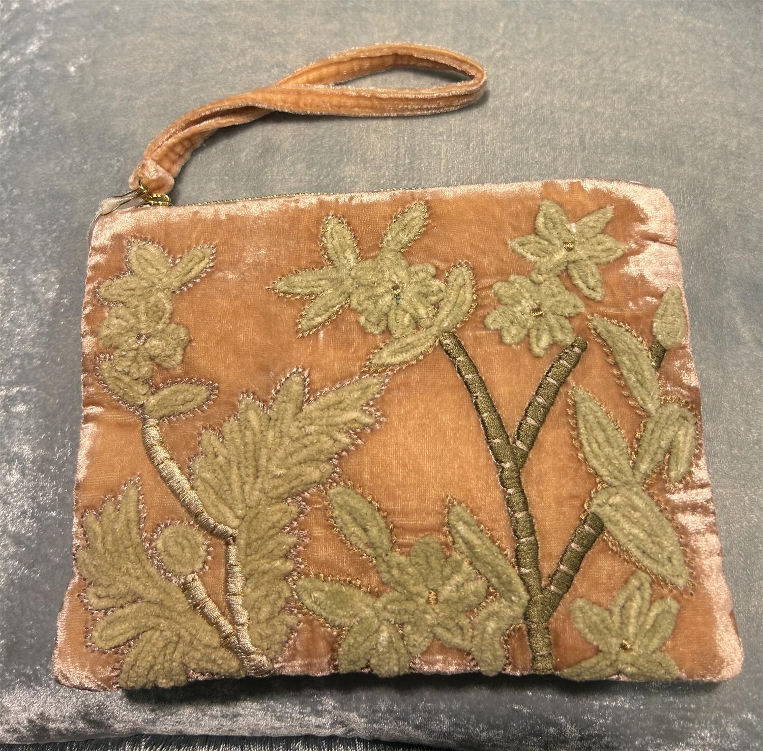 Candolyn Pink Quartz Zip Pouch - ZhosLaila