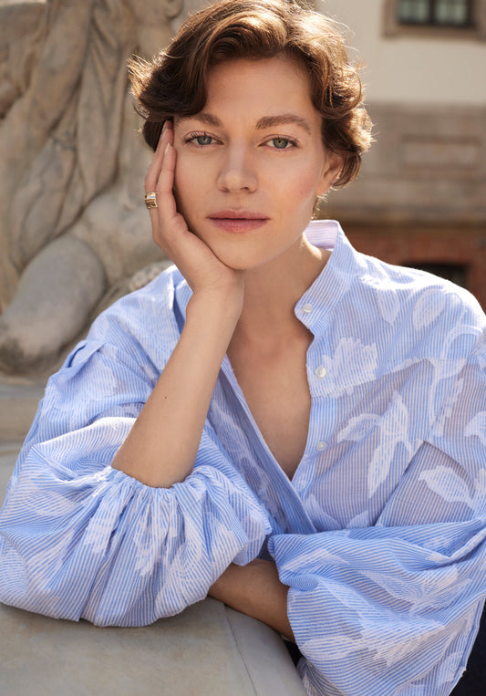 Ema Nou Aurore bluse Blå