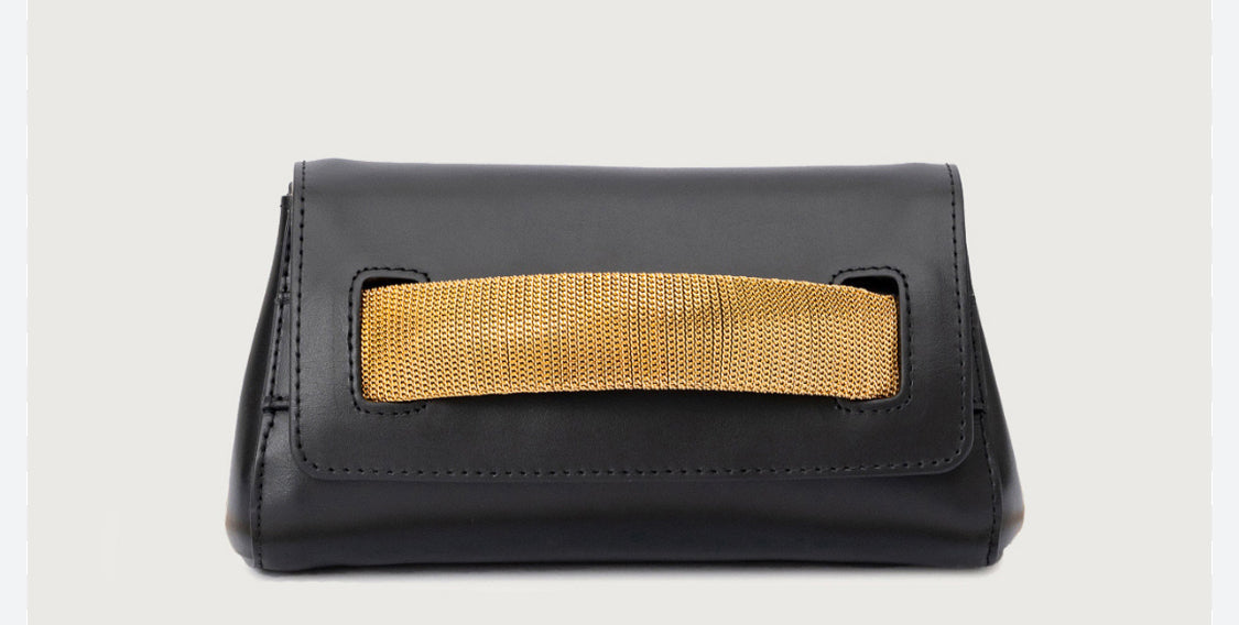 Orciani Gossip Nappa Chain skinnclutch Sort - ZhosLaila