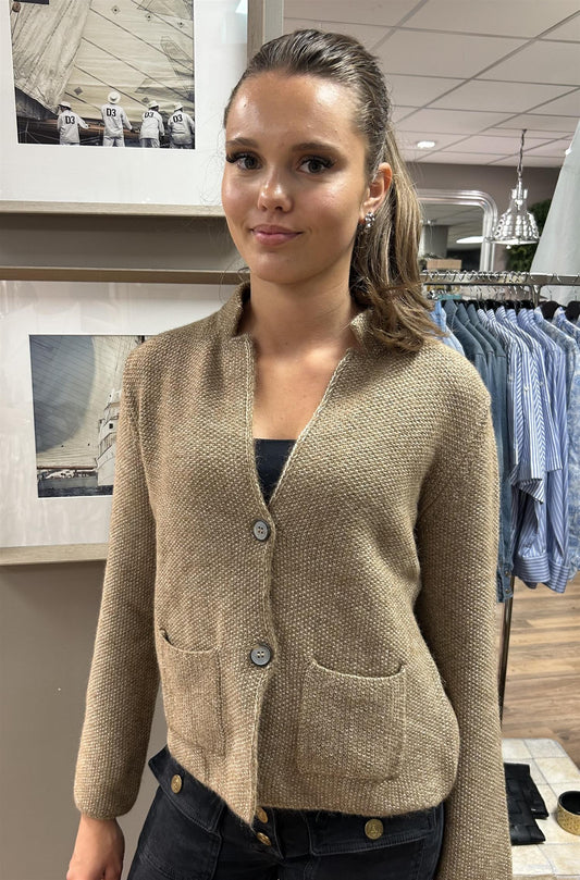 Gran Sasso Chicco strikke jakke Beige - ZhosLaila