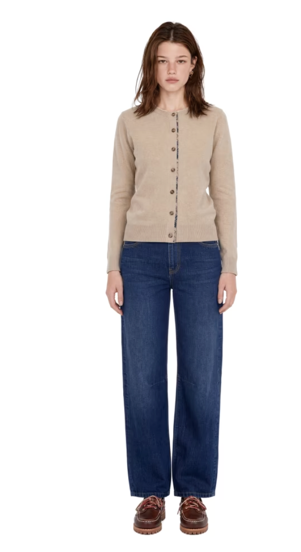 Barbour Pendle Cardigan Lys Beige