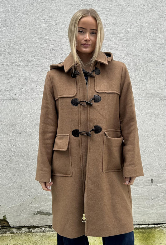 Barbour Melody ullduffelkåpe Camel