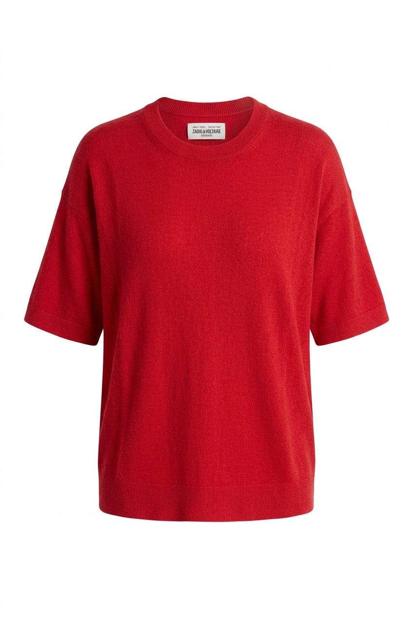 Zadig & Voltaire Idaz genser 100 % Cashmere Rød