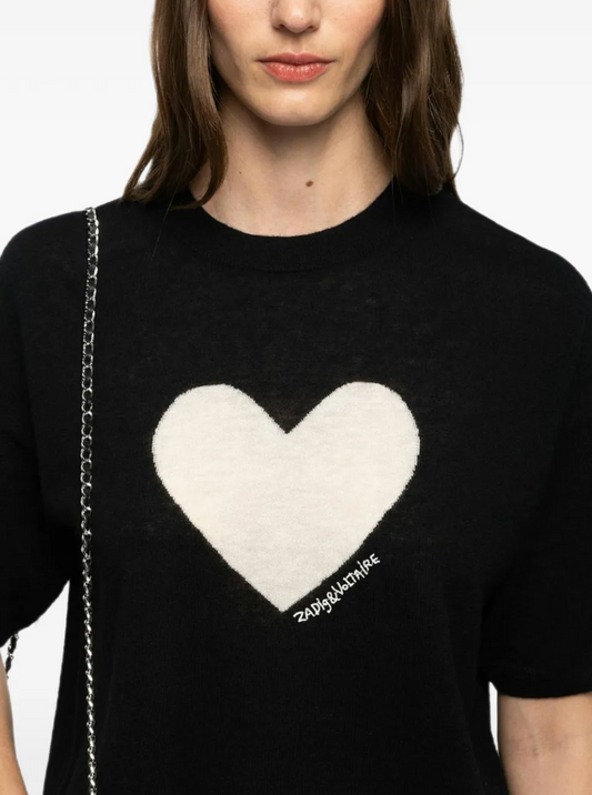 Zadig & Voltaire Idaz genser 100 % Cashmere Sort