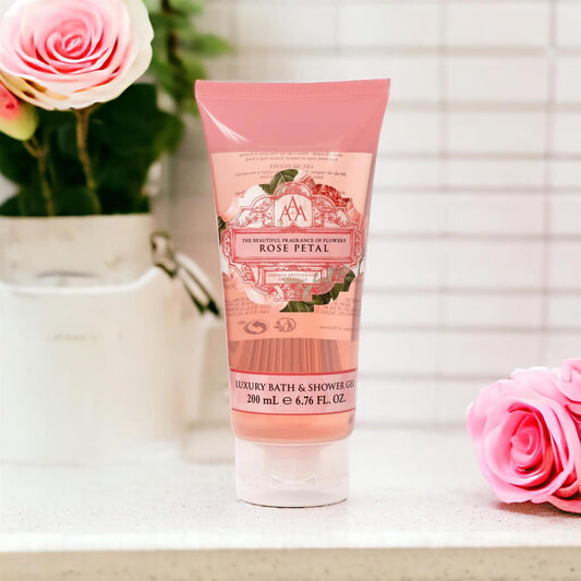 Dusj & Badeskum Roseblader 200ml