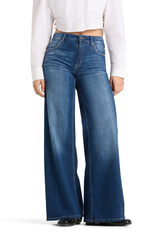 Cambio Palazzo Patch jeans