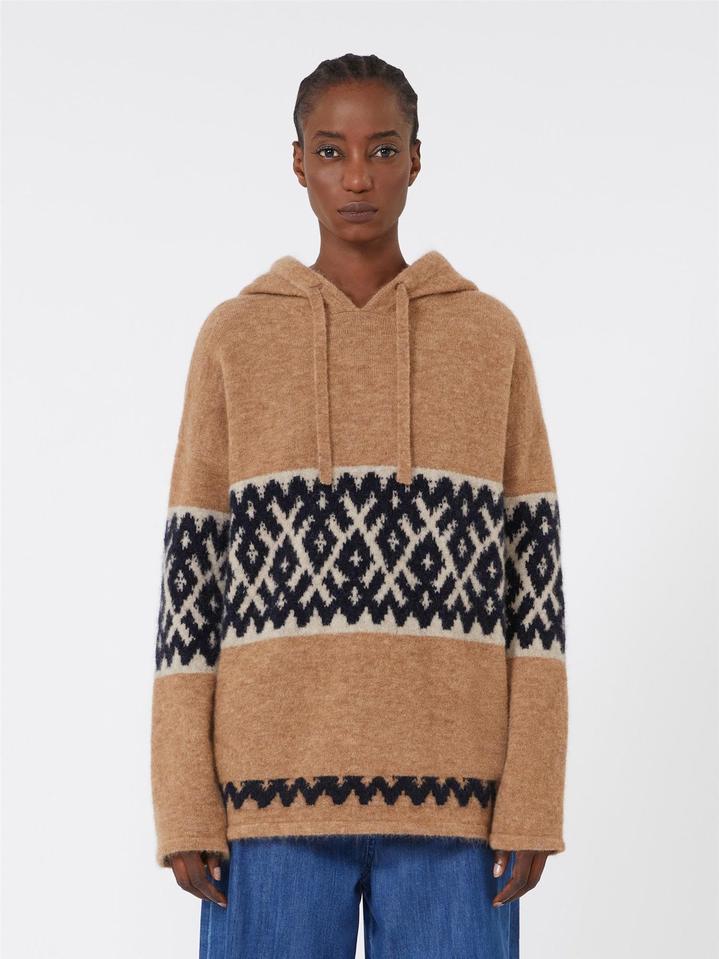 Max Mara Ivan Genser i jacquard i mohairblanding