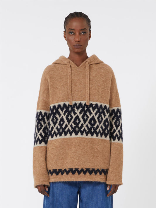 Max Mara Ivan Genser i jacquard i mohairblanding