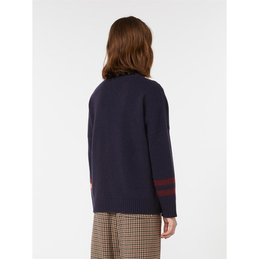 Max Mara  Pavidi Oversized ullstrikket genser Blå